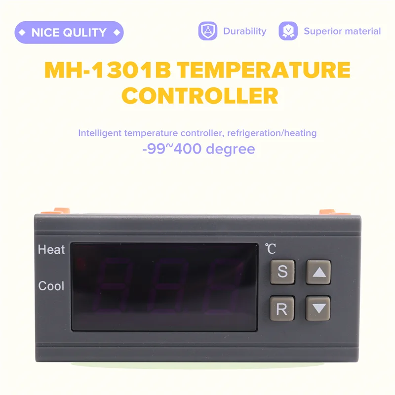 Cyfrowy regulator temperatury N88R -99-400 stopni PT100 M8 sonda czujnik termopary wbudowany termostat przełącznik 220V
