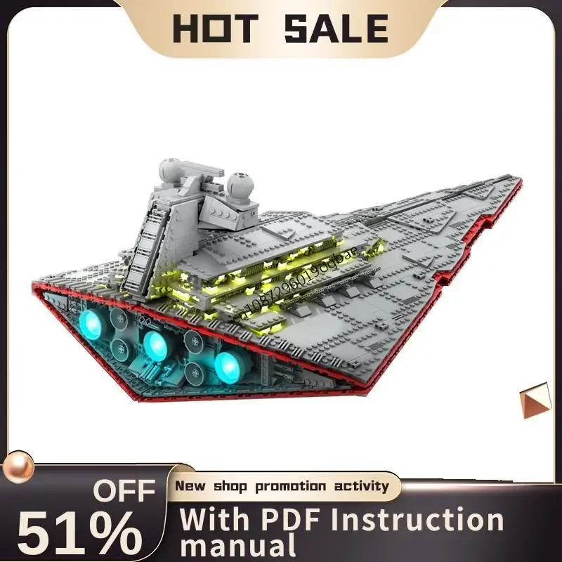 

New 2856Pcs Famous Star Battle Movie Moc Xyston Destroyer Model Diy Creative Ideas Child Toys Birthday Gifts Custom Puzzles