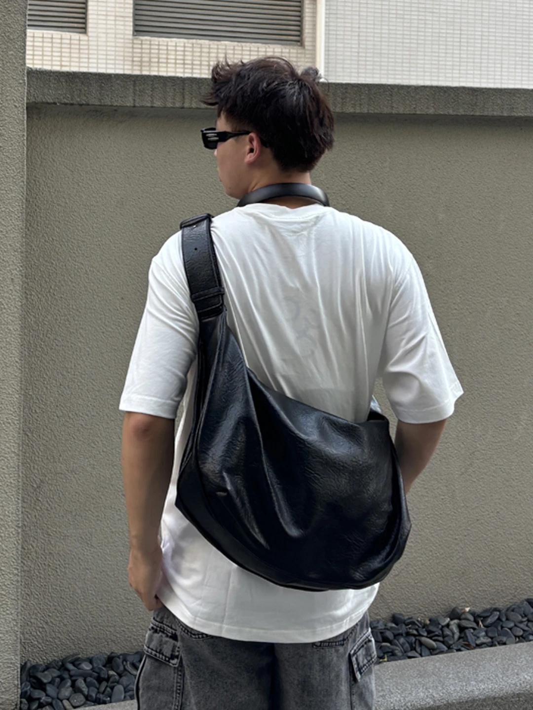 

YUEN High Capaci Retro Ins Cuter Bapa Large Capaci Commuter Casual Tote Bag Men Women Underarm Crossbody Bag