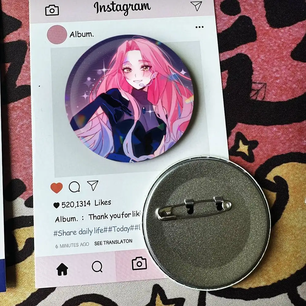 Anime A-LIEN STAGE Mizi Round Badge 25 32 44 58 75 mm Round Fans Collect Friends Gifts Brooch Souvenir