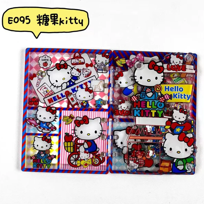 Cuaderno de Hojas Sueltas A7 Sanrio Hello Kitty Little Twinstars Gudetama, Creativo y Divertido, Regalo para Amigos