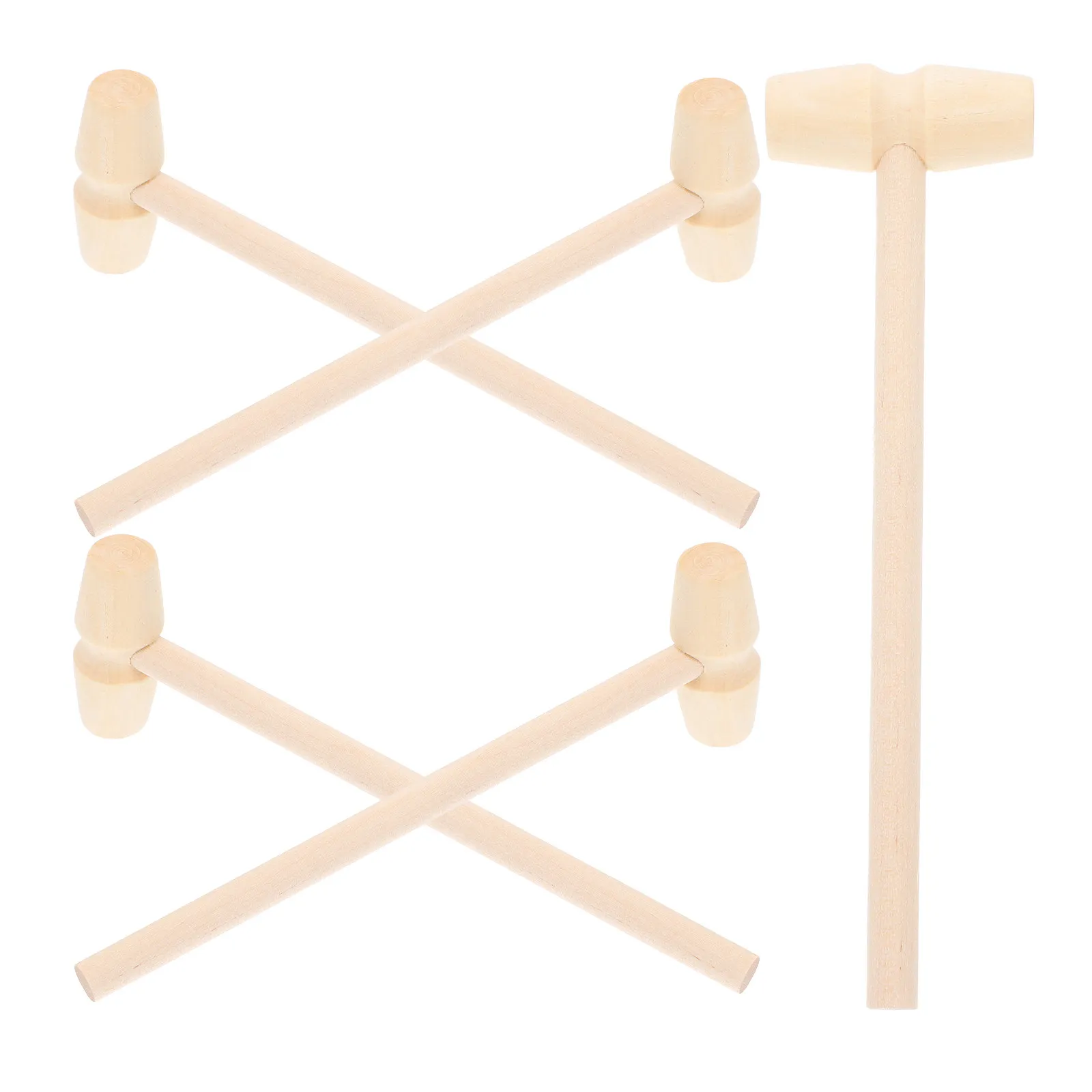 Juego de 5 Mini Martillos de Madera, Creativos para Golpear y Batir, Educativos para Bebés, Niñas y Niños, Regalo para la Coordinación Mano-Ojo