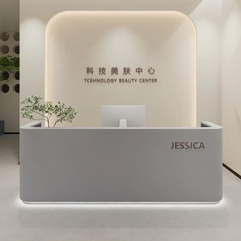 متجر الملابس عرض الجدول المنبر الحديثة الكنيسة مكافحة الاستقبال متجر طاولات الحفلات ورشة عمل الأثاث مكتب فاخر الأبيض