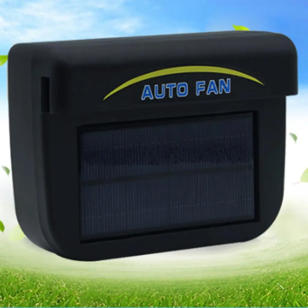 Solar Powered Car Window Windshield Auto Air Vent Cooling Cool Fan