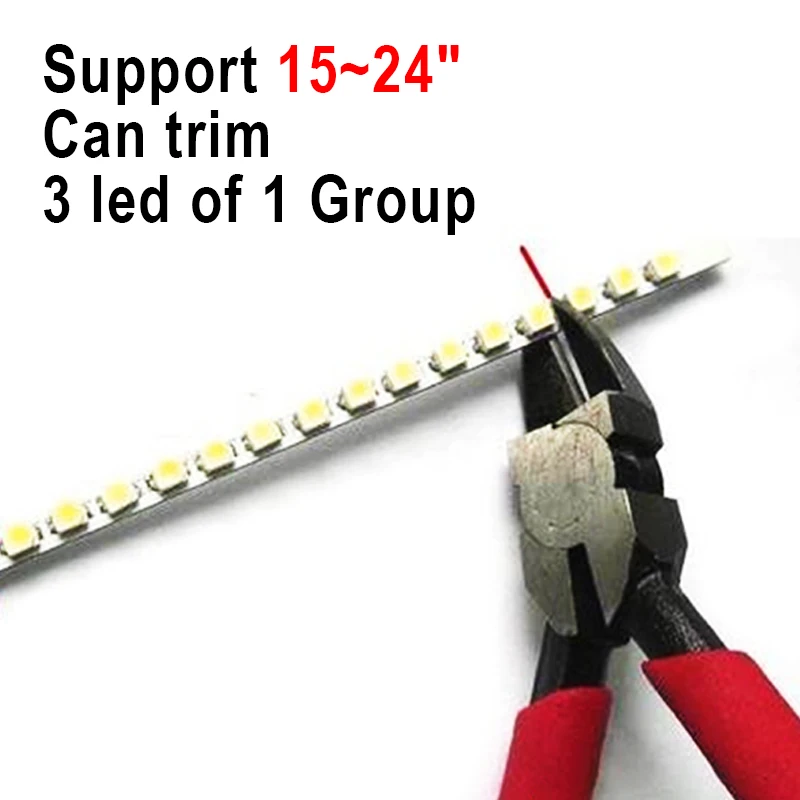 355mm LED Backlight lamp Strip Kit Adjustable brightness, Update 17