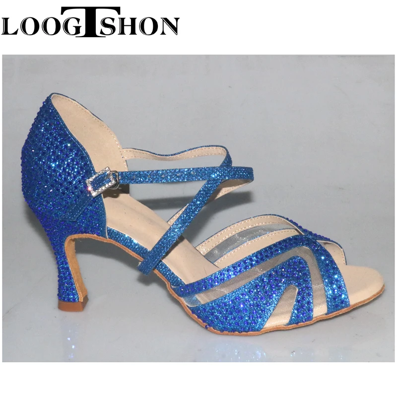 Loogtshon  Woman shoes women Salsa dance shoes women Professional tango Latin Shoes style high