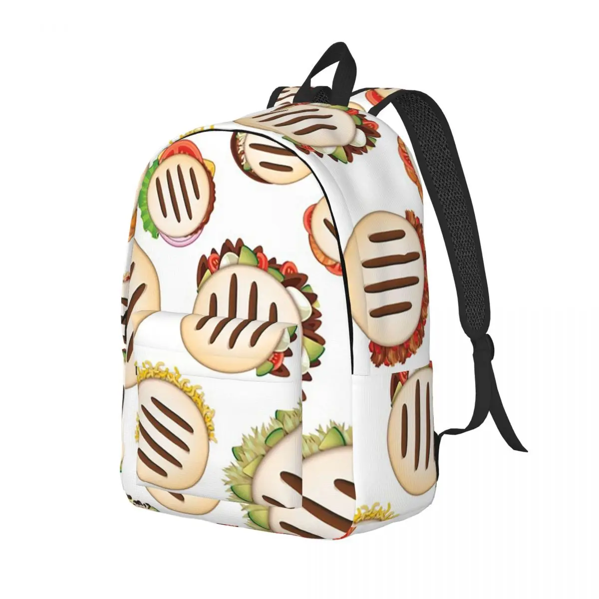 Arepas Pattern Venezuela Student Backpack School Bag Hiking Travel Daypack for Men Women Bookbag Shoulder Bags