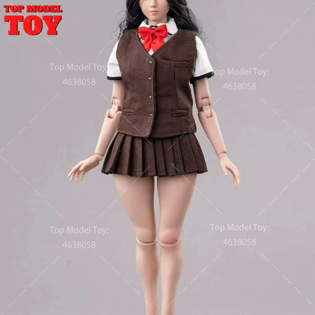 مركز اللعب 1/6 مقياس CTC-011 مدرسة JK موحدة الإناث دعوى سترة قميص تنورة مجموعة نموذج صالح 12 ''الجندي عمل الشكل دمى الجسم