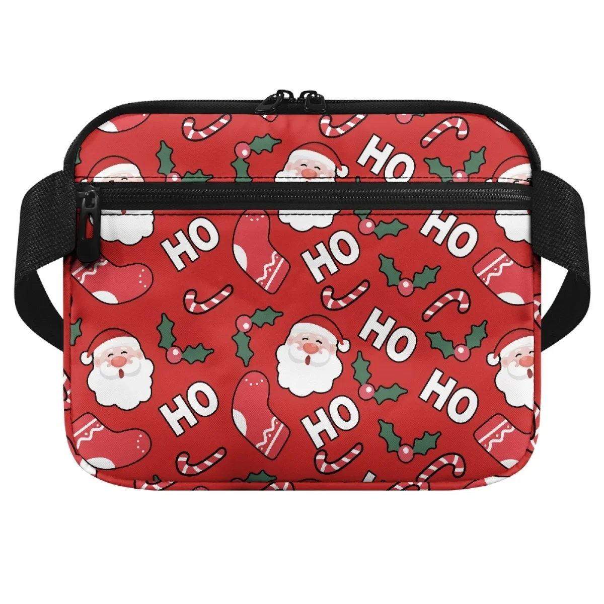 Detachable Waist Bag Cartoon Santa Claus Adjust Strap Fanny Pack Emergency Organizer Storage riñoneras Para Hombre New Christmas