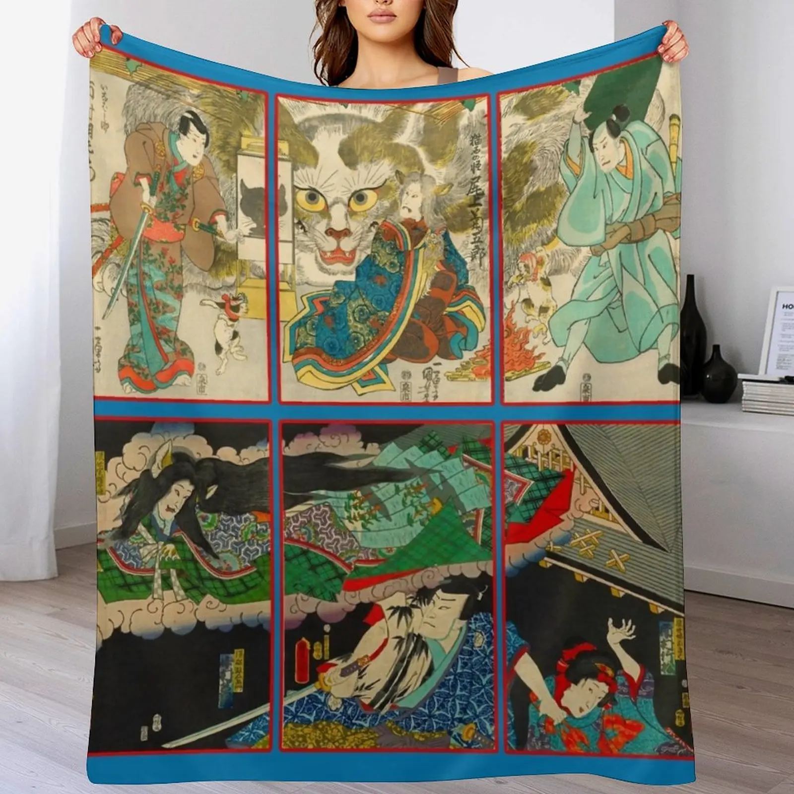 The Cat Stone Monster 2 Throw Blanket Fuzzy Plush Throw Blanket for Sofa Chair