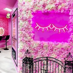 Eyelashes Led Neon Sign Lashes Room Decor Beauty Salon Bar Aesthetic Wall Decor Small Business Sign Bedroom Gift USB Light