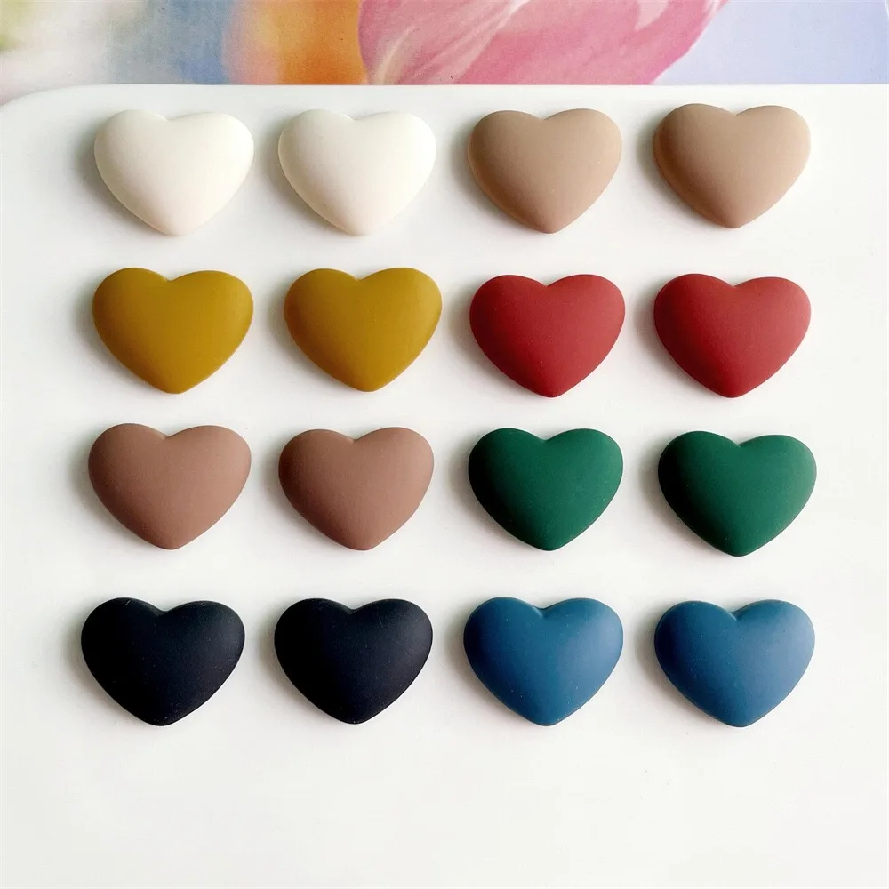 

Винтажный матовый кабошон в форме сердца из смолы, 10 шт., плоская задняя часть для украшения своими руками, аксессуары, оптовая продажа, орнамент, оптовый поставщик