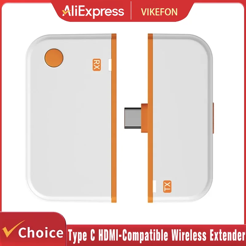 

50M 1080P HDMI-Compatible Wireless Extender 5.8G HD Transmission Projector Video Extension for PC Laptop TV Projector Monitor