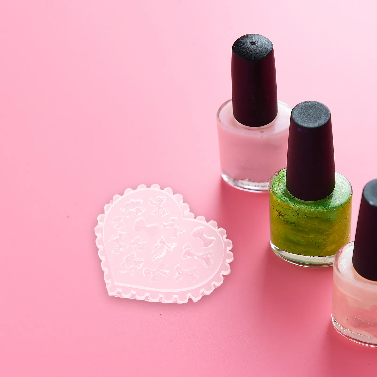 

2 шт. силиконовые формы для дизайна ногтей, гибкие, прозрачные, с 3D-узором в виде банта, для эпоксидной смолы, материалы для маникюра