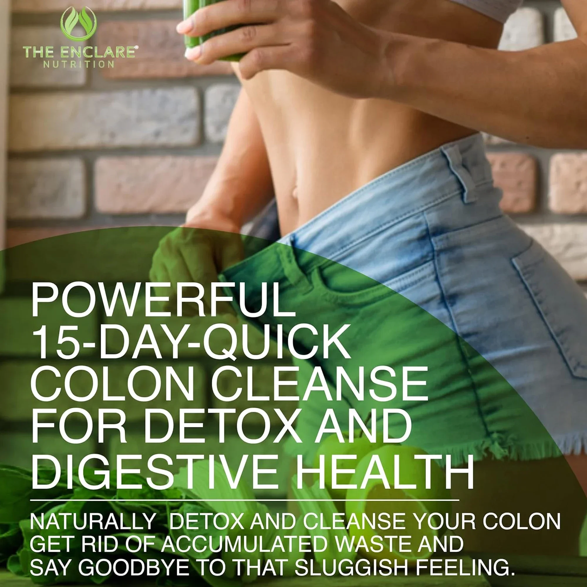 Colon Cleanse 15 Day Detox - Psyllium, Probiotic Laxative, Helps Relieve Constipation and Bloating, Detoxification and Cleansing