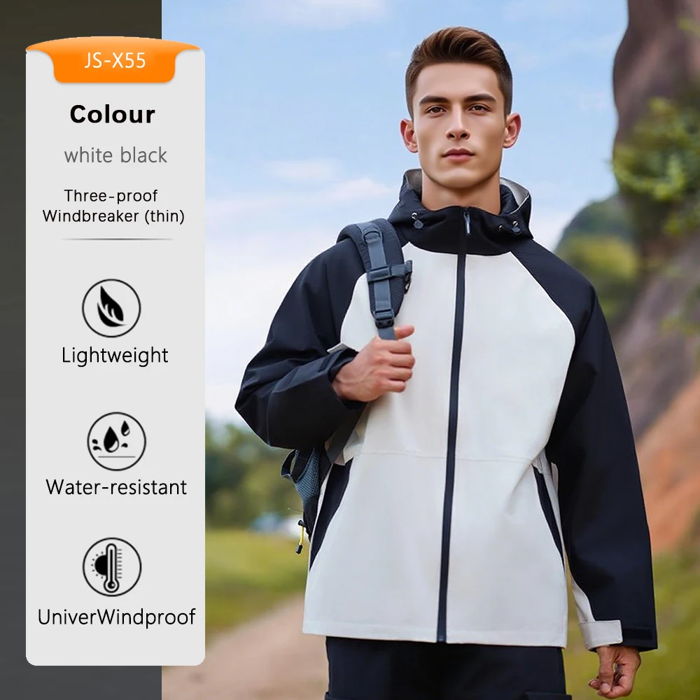 

Куртка с капюшоном для мужчин и женщин, ветровка с тремя защитными отверстиями и пандой, повседневное легкое уличное пальто, осень 2024, спортивная одежда ​ ​ Топ с длинными рукавами