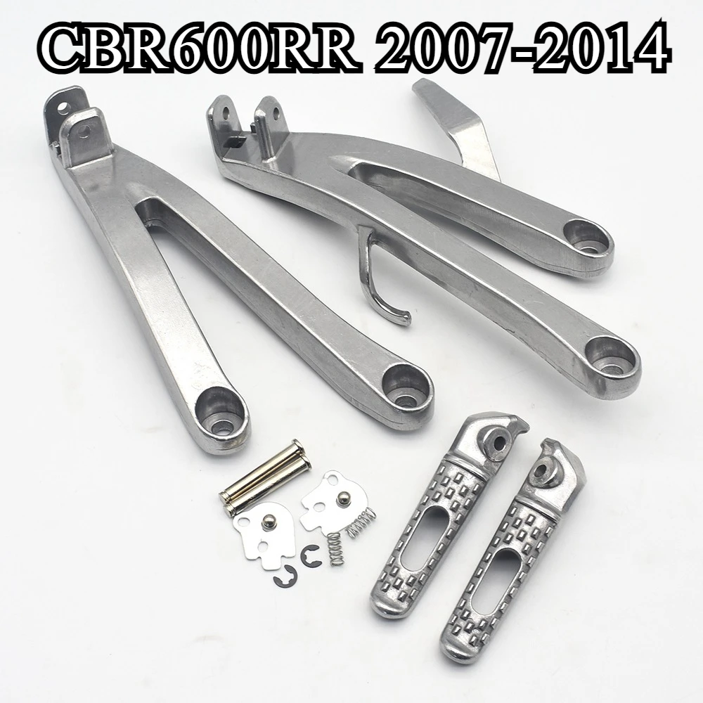 

Motorcycle Rear Passenger Footrest Foot pegs Brackets For Honda CBR600RR CBR 600 RR 2007 2008 2009 2010 2011 2012 2013 2014