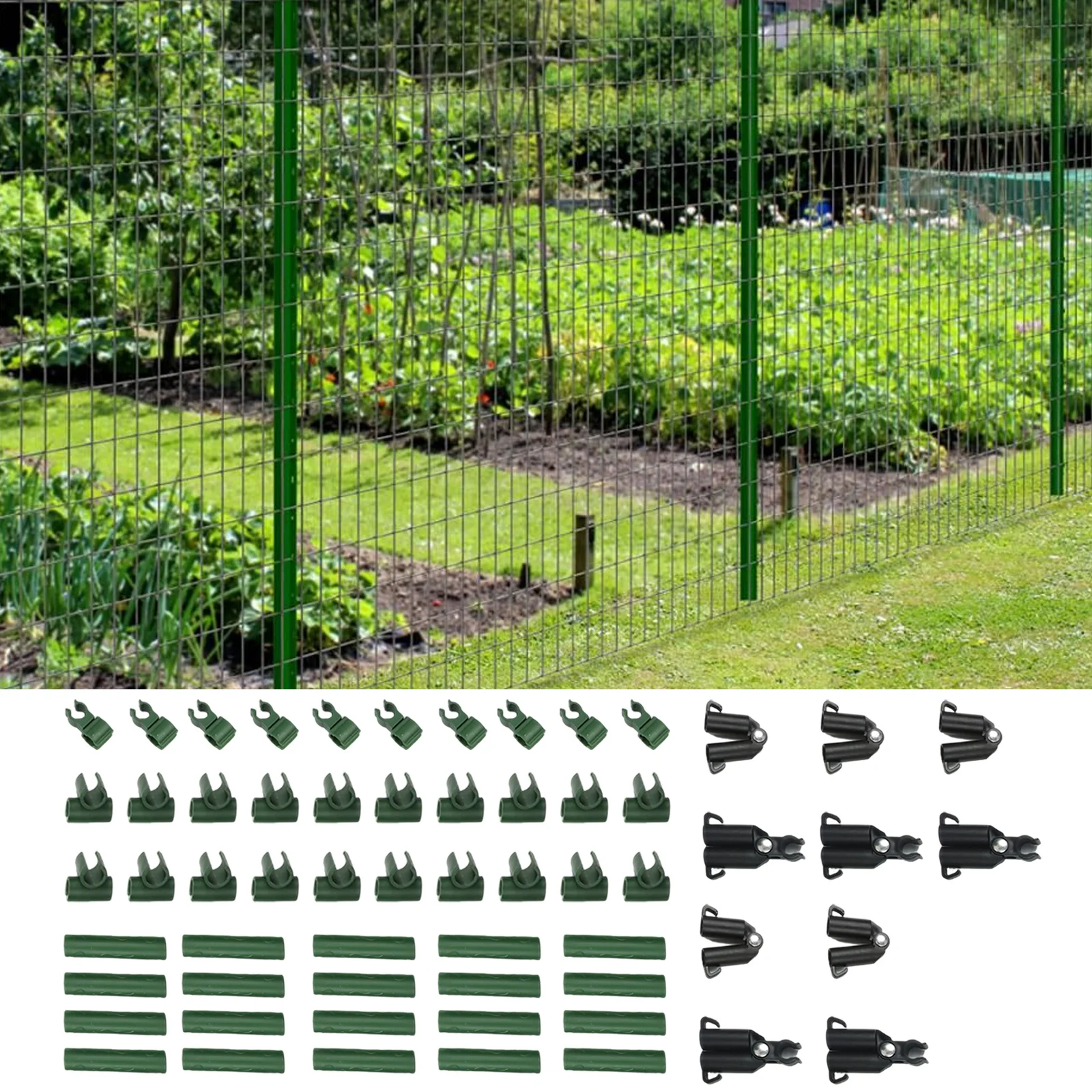 70pcs Garden Trellis Connector Clips Adjustable Plastic Supports for Climbing Plants Perfect for Gardening Enthusiasts