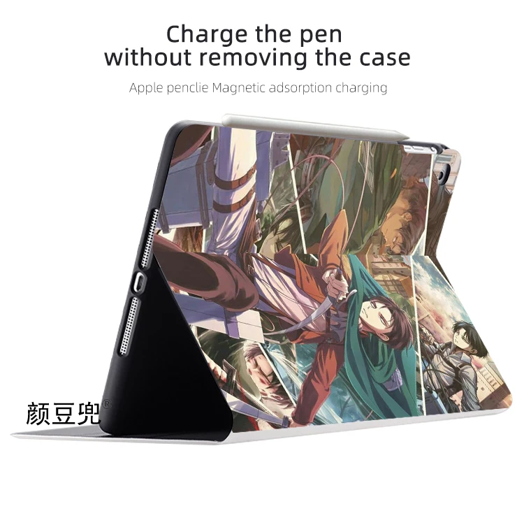 Anime Levi  Case For iPad 10.2 7th 8th Air 2 3 Mini3 5 6 Case Luxury Silicone For iPad Air 4 5 iPad Pro11 Case