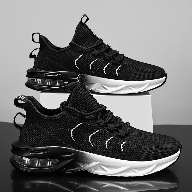 MAEDEF Męskie Lekkie Oddychające Sneakersy z Siateczki Casual Antypoślizgowe Wygodne Buty do Chodzenia na Zewnątrz Buty do Biegania Podróżne