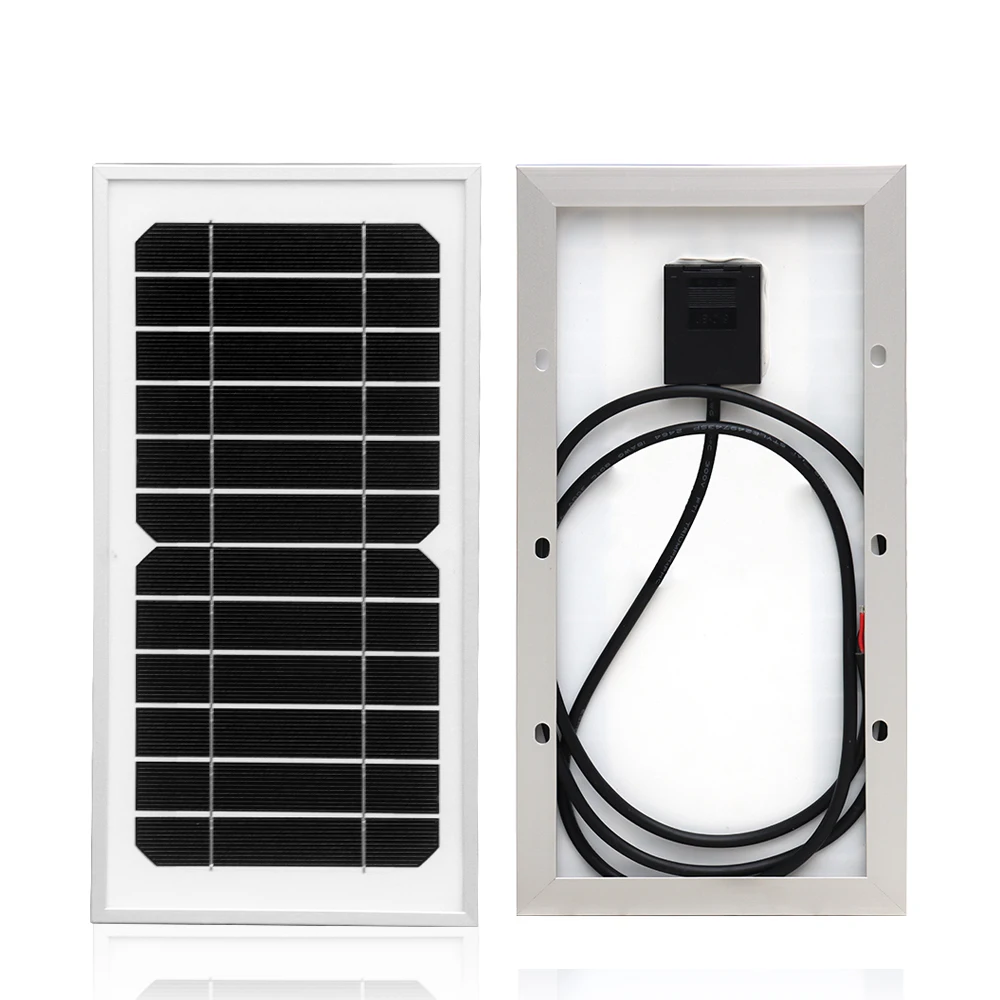 

Efficient Outdoor 6V 6W Glass Solar Panel Solar Photovoltaic Panel High Efficiency Monocrystalline for Camera Flood Lights