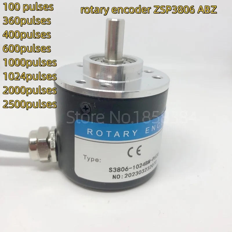 

Incremental Photoelectric Rotary Encoder ZSP3806 ABZ 100-2500 Pulse Three-Phase 5-24V