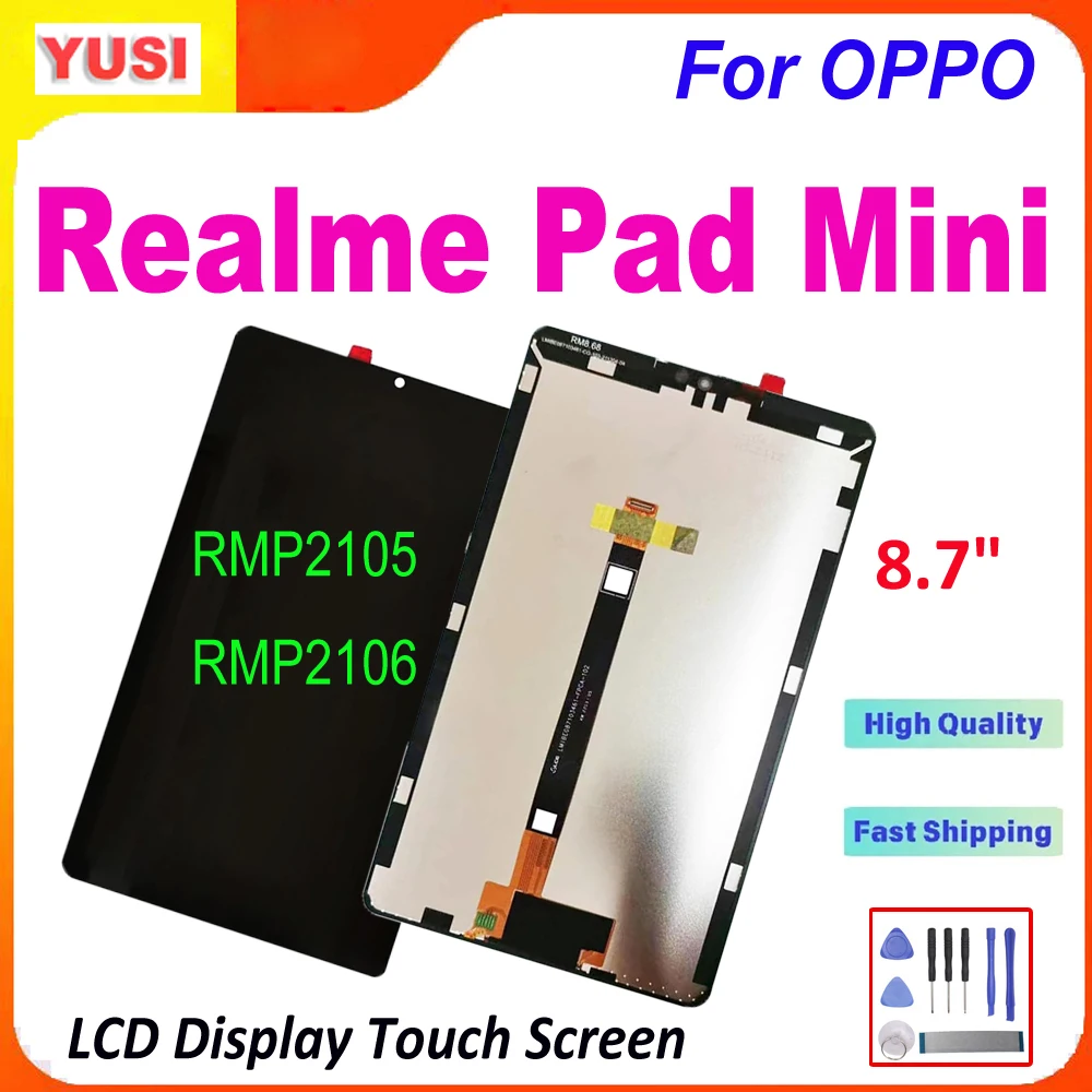 

8.7" LCD For OPPO Realme Pad Mini RMP2105 RMP2106 LCD Display Touch Screen Digitizer Assembly for Realme Pad Mini LCD Wi-Fi/LTE