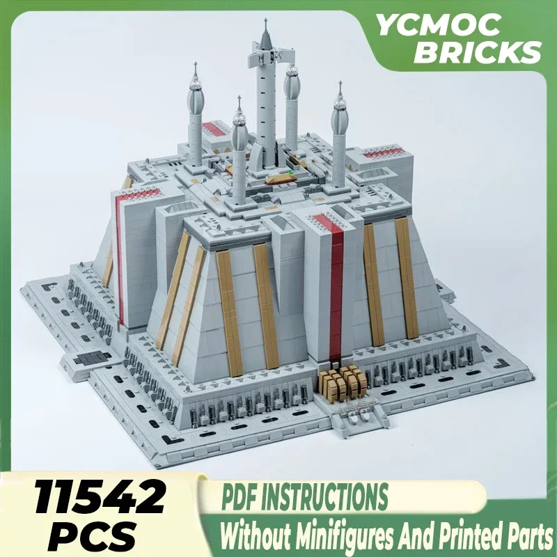 

Звездная модель фильма Moc, строительные кирпичи UCS, технология «Храм мести», модульные блоки, подарки, рождественские игрушки, наборы «сделай сам», сборка