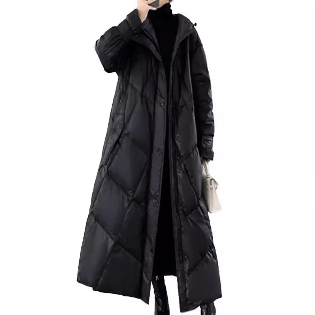 

plus Size Women's Cotton-Padded Coat Winter Mid-Length Thickened Korean Style Loose Fit Fashionable Chubby Girl Coat