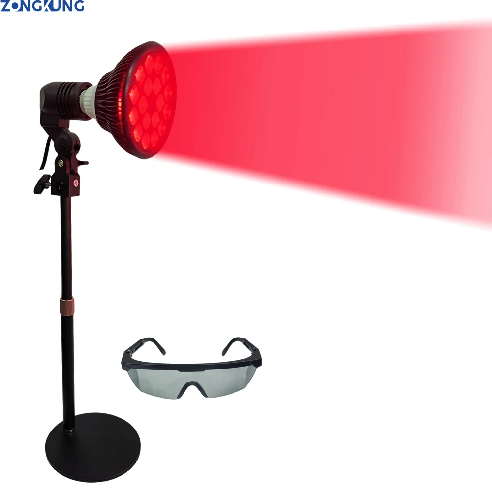 ไฟ LED 18 ดวง สำหรับบำบัดด้วยแสงอินฟราเรด 660 นาโนเมตร สีแดง และ 850 นาโนเมตร ใกล้รังสีอินฟราเรด สำหรับบรรเทาอาการปวดผิวหน้าและผิวกาย