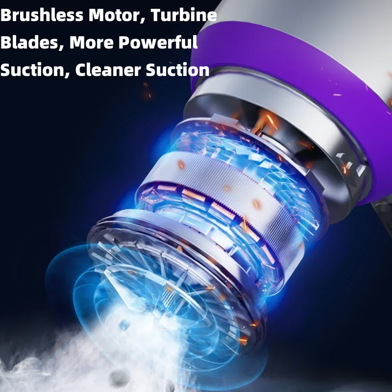 Brushless Motor  Car Vacuum Cleaner 3-speed Adjustment Wireless Cleaner 6000mAh Large Capacity Battery Home Vacuum Cleaners