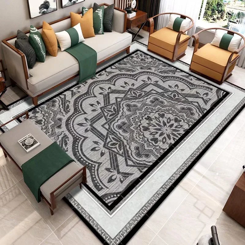 

Chinese Style Living Room Carpet Sofa Tea Table Floor Carpets Modern Large Area Rug Bedroom Bedside Decoration Non-slip Foot Mat