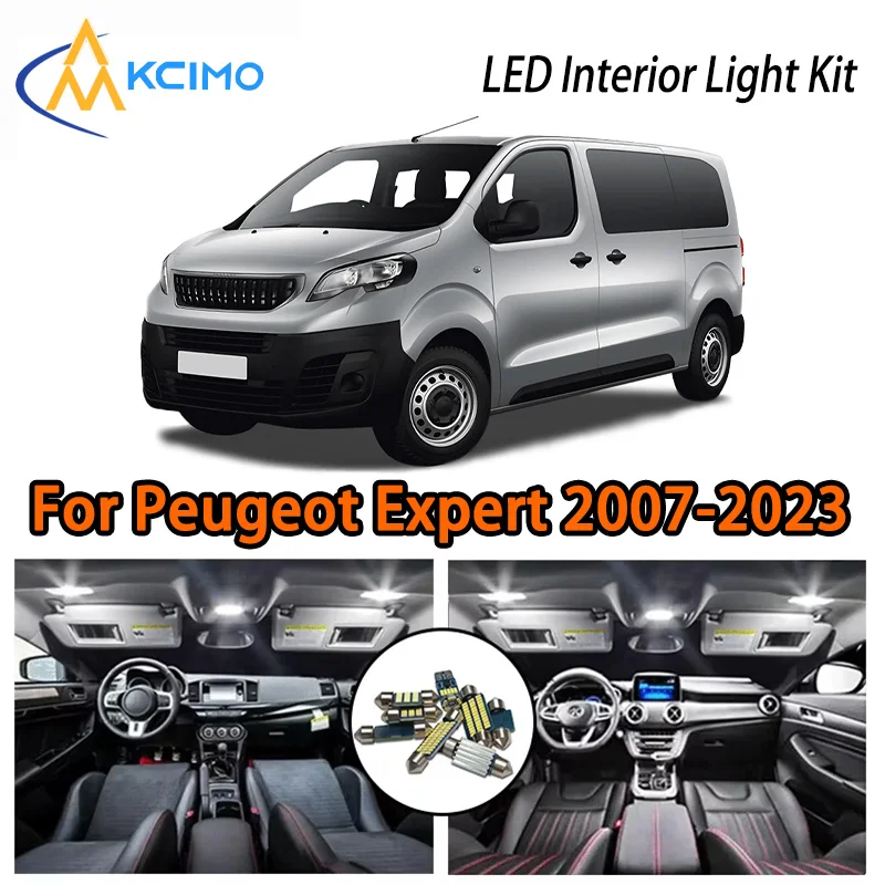 

For Peugeot Expert 2007-2023, High Quality, Super Bright LED Interior Lights - Reliable, Durable & Easy to Install
