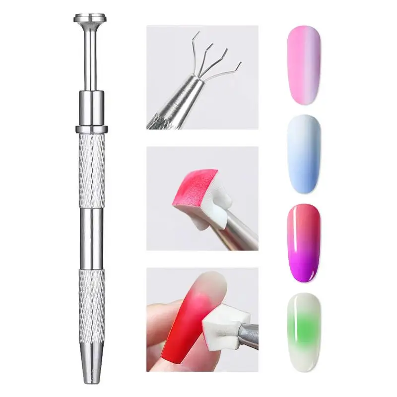 Ombre Gradient UV Gel Palette High Pigment 4/9 Colors 1Pcs for Home DIY Nail Art Salon Manicure Use