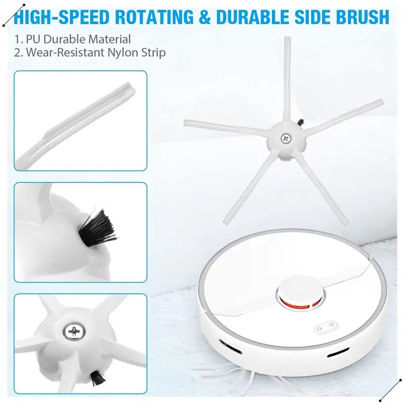 Accessories Kit For Roborock S7, S7+, S7 Maxv, S7 Maxv Plus Replacement Parts Roller Brush Hepa Filter Mop Cloth