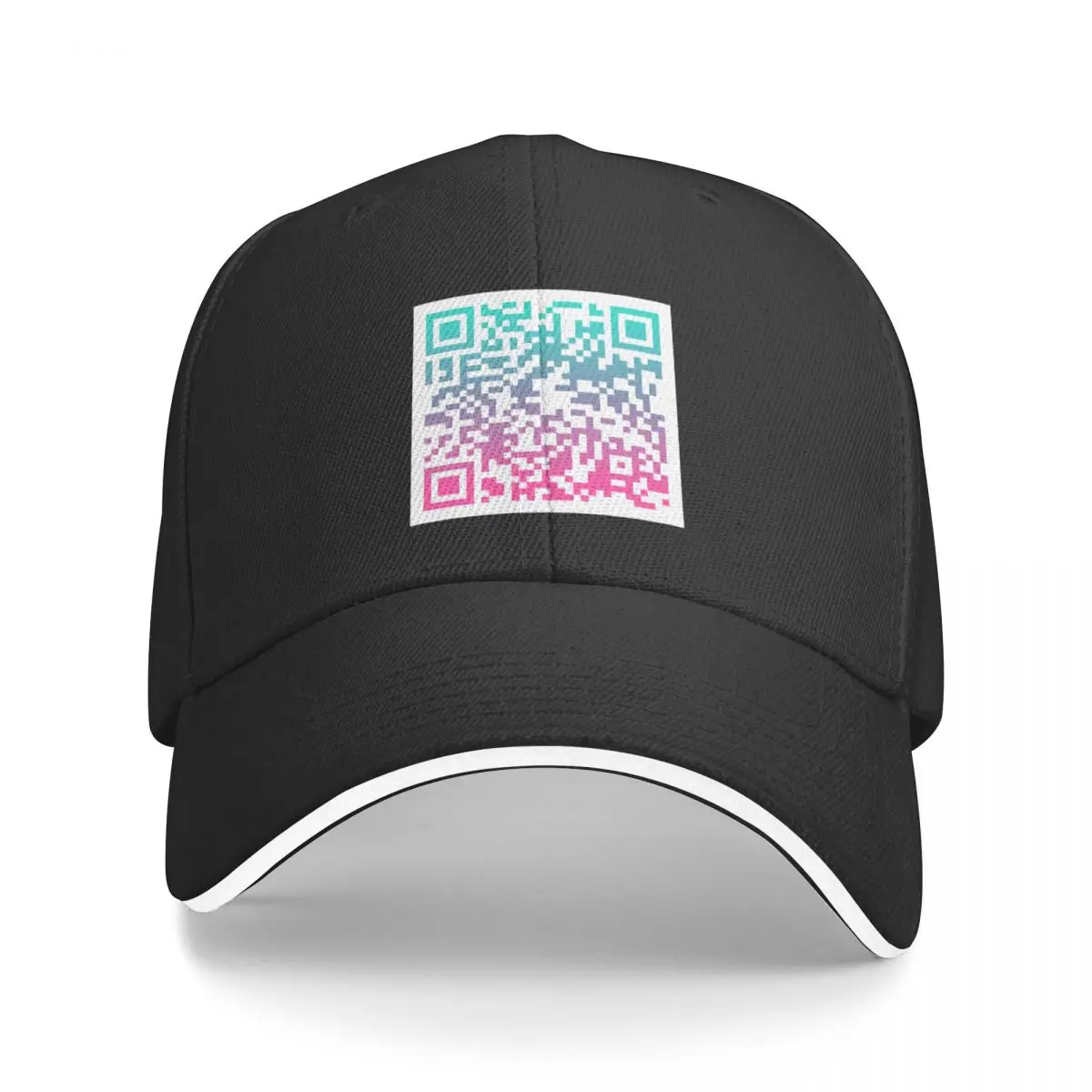 QR Code - Bibble Baseball Cap black Luxury Brand Sun Cap Mens Women's