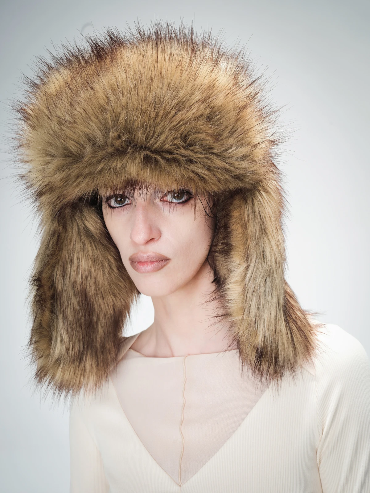 

North Node Hermit Ear Covering Sle Snow Hat Streetwear round Top Cap for Youth Travel Autumn Winter ex Hat