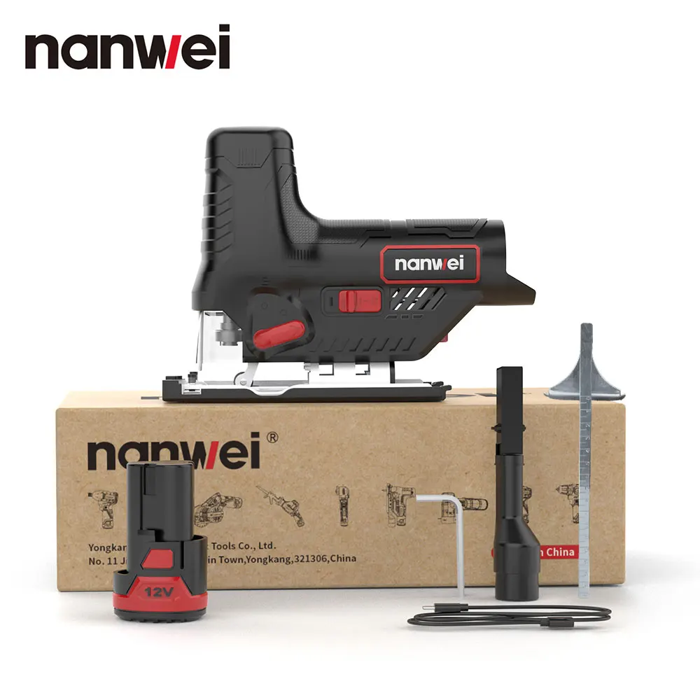 Nanwei 12v Cordless Mini Cutter Handheld Curve Saw DIY Home Electric Saw Plank Saw Multi-function Curve Saw