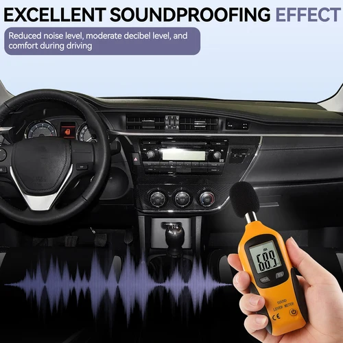 Imagen 2 del producto Almohadilla de aislamiento acústico para capó delantero, alfombrilla térmica negra, almohadilla antiruido, accesorios insonorizados para Mercedes Benz W201