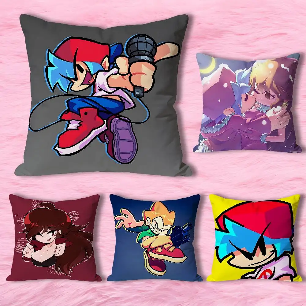 

F-Friday N-Night F-Funkin Anime Celebrity Merchandise All-Match Printed Pillow Case Sofa Car Office Room Decoration Protector