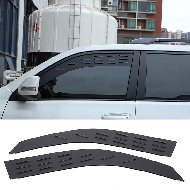 

cheya Aluminum Black Car Front Window Ventilation Shutters Cover for Toyota Land Cruiser Prado J150 Lexus GX 2010-2023 Accessory