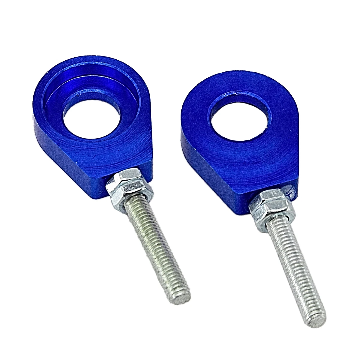 1pair 7 Colors 12mm/15mm Rear Wheel Axle Hole Chain Tensioner Adjuster for Motorcycle Modification Parts Accessories