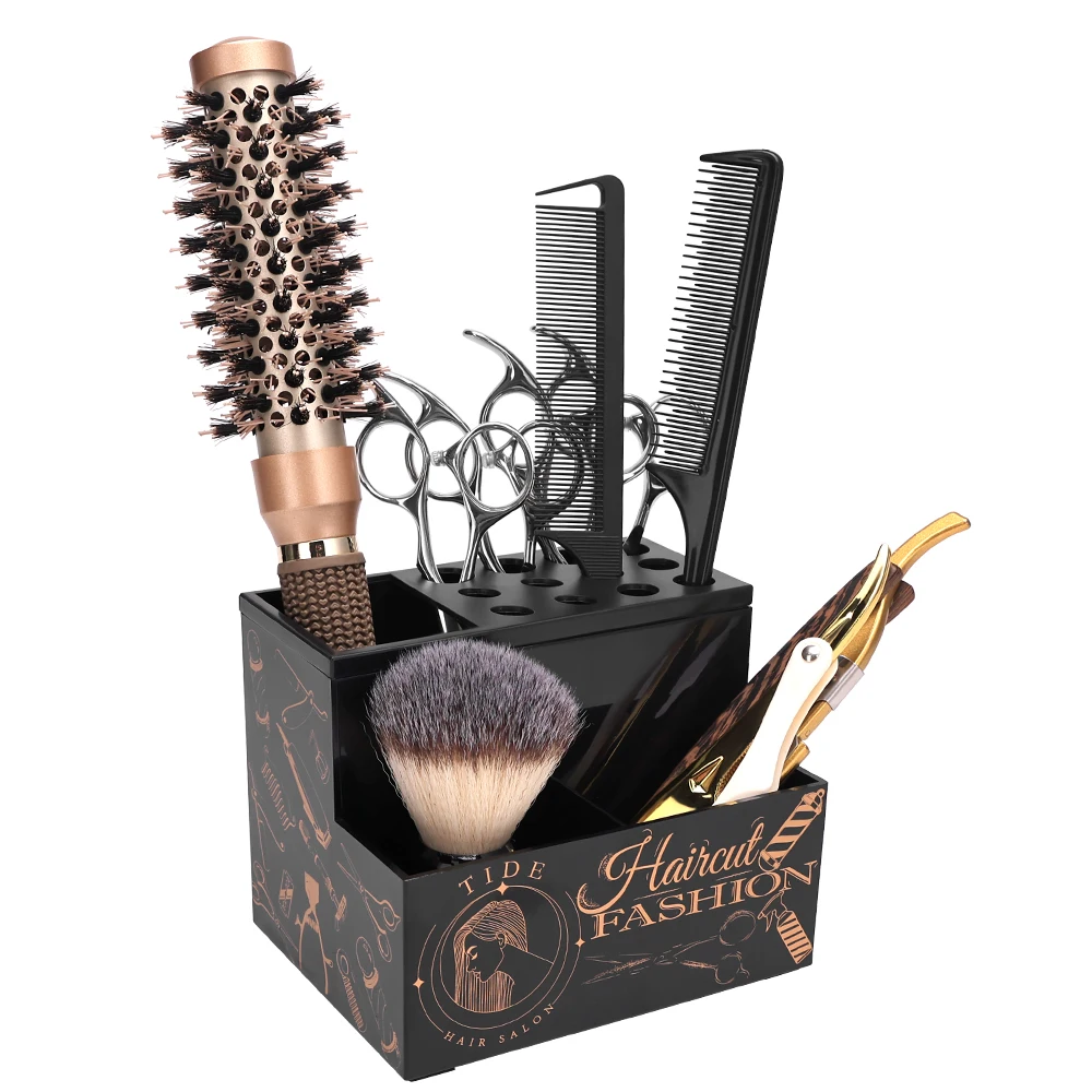 

NEW Hairdressing Tools Storage Box Hair Scissors Combs Clips Holder Barbershop Removable Large Capacity Haircut Tools Rack Home