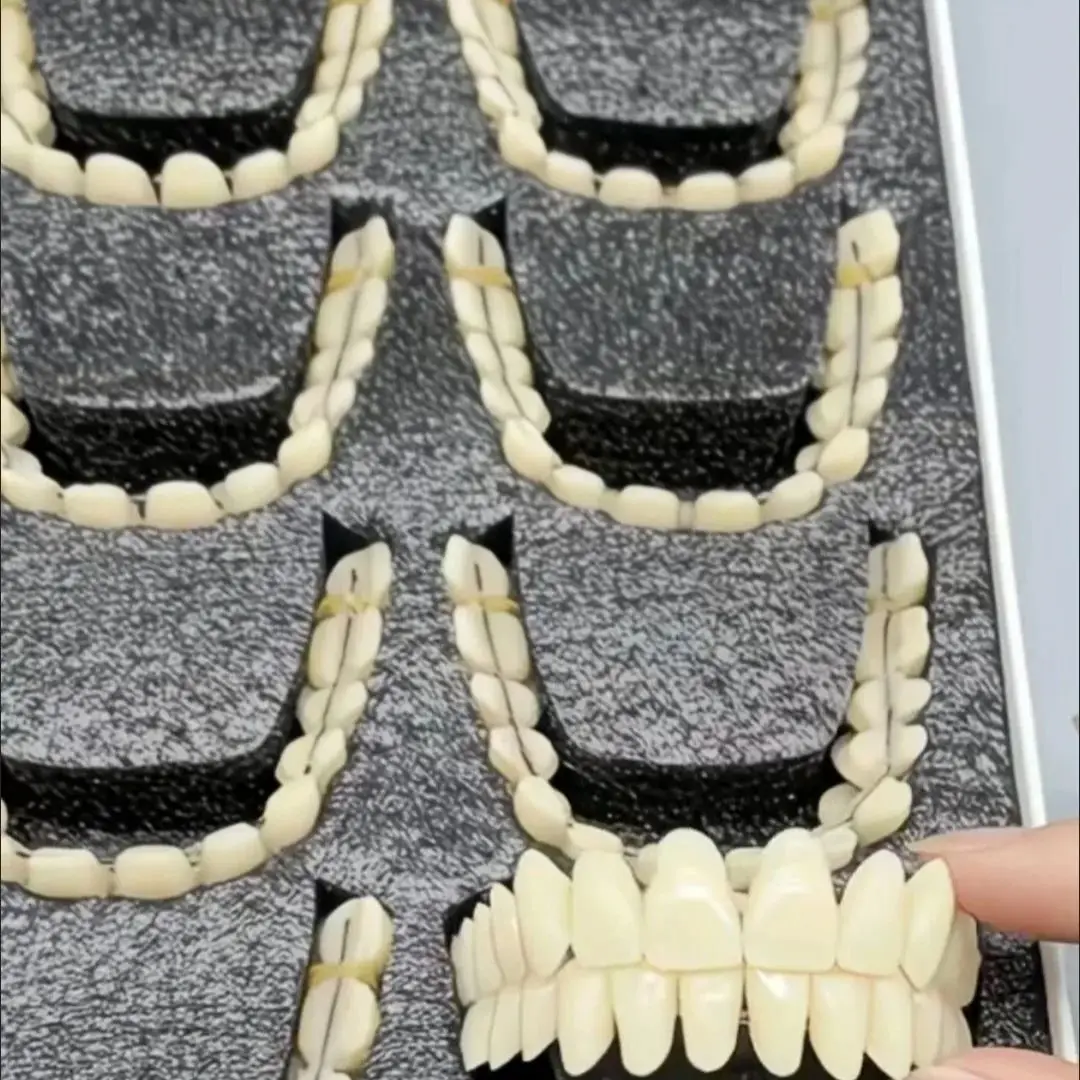 

10 Pairs Full Mouth Preformed Denture | Premium Synthetic Resin Teeth Stain-Resistant Dental Lab Material for Prosthetic Restora
