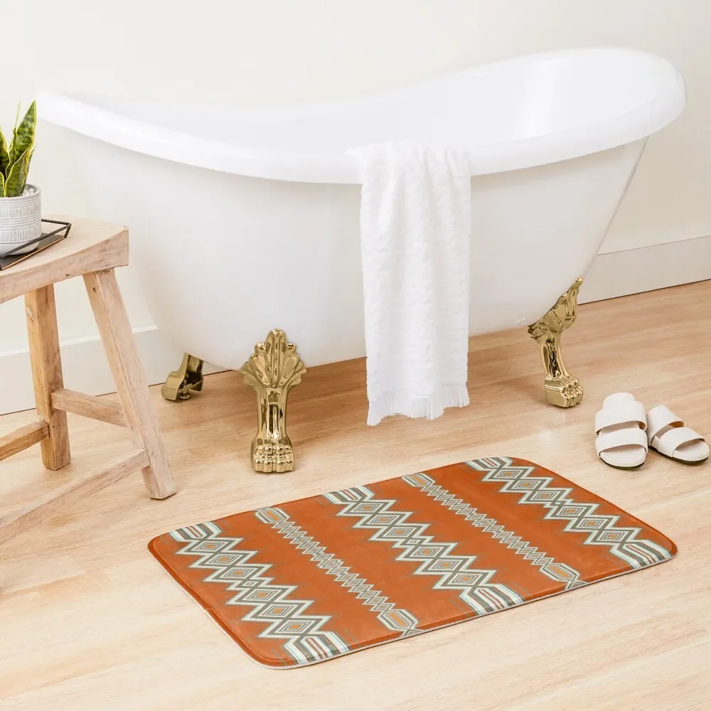 

Diamond Orange Pattern Bath Mat For Bathroom And Toilet Kitchens Anti Slip Bath Stickers Bathroom Carpet Mat