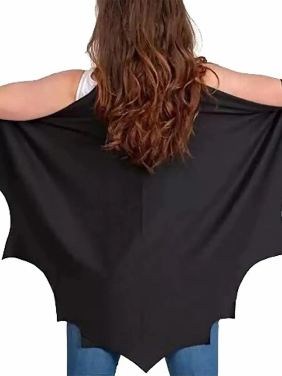 Nieuwe Halloween Kinder Vleermuis Gewaad Cape Dames Kostuum Par Cosplay Prestatiekleding Polyester Zomer Faion Dames Clo...