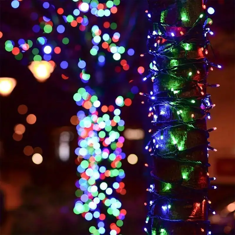 ソーラー充電式LEDストリングライト 20球/100球/200球 LED 8モード 防水 屋外 クリスマス フェアリー 星空ライト デコレーション