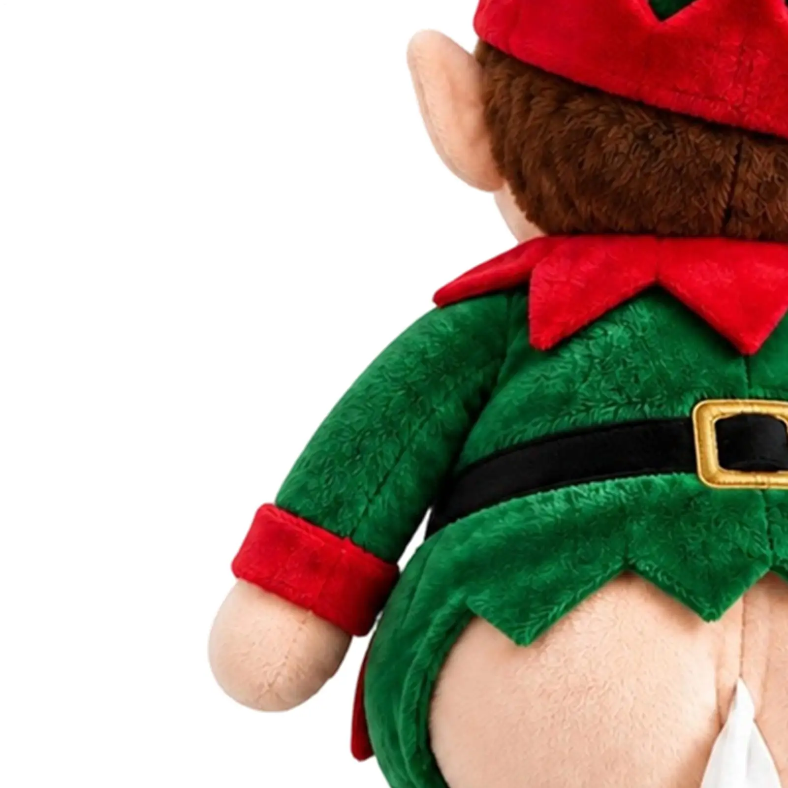 柔らかい素材で作られた、かわいらしいクリスマス柄のぬいぐるみ型ティッシュボックスカバー。運転席側のダッシュボードやコンソールに最適。
