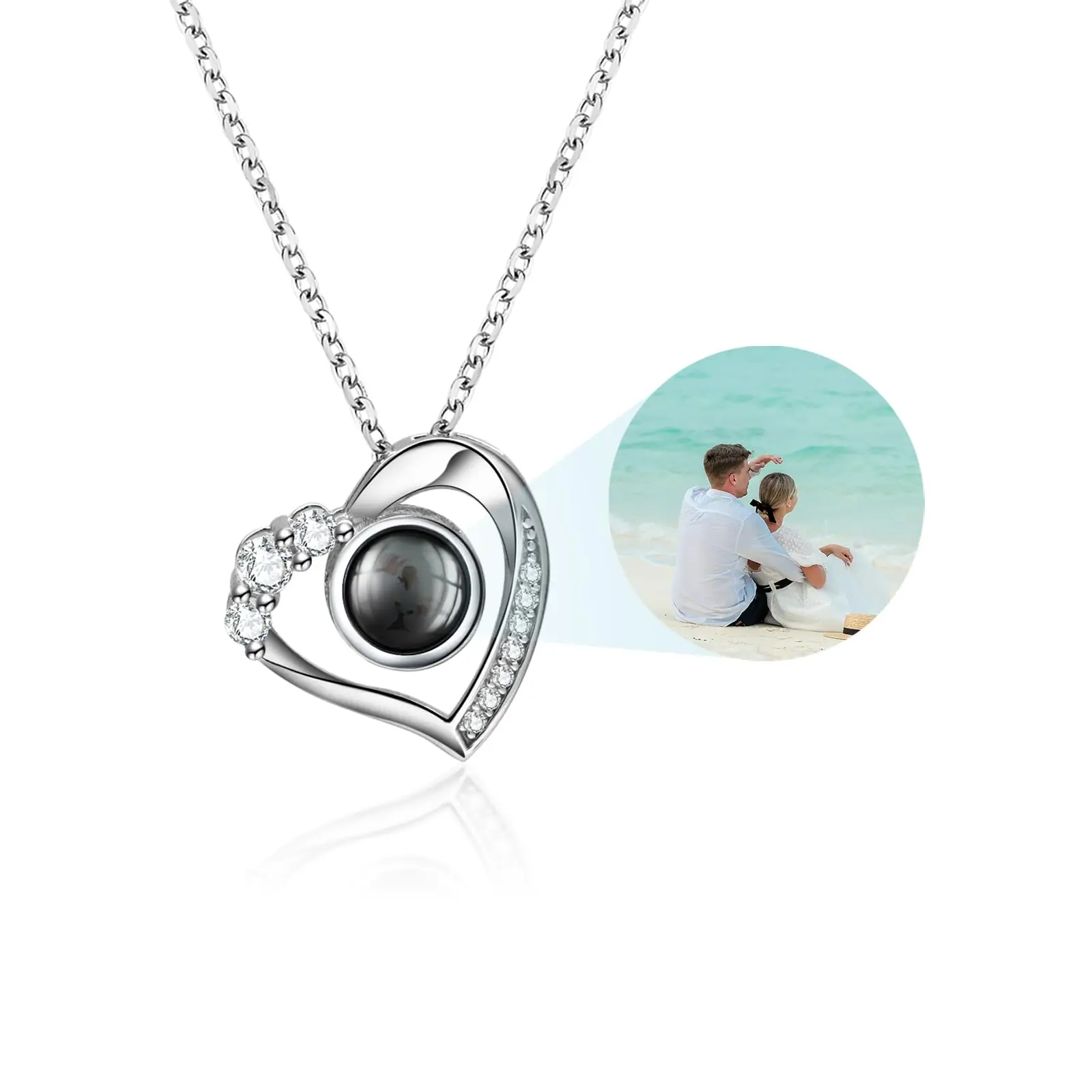 

Custom Photo Projection Camera Necklace Personalized Projection Necklace with Picture Inside Gifts for Women Mom Girlfriend Wife