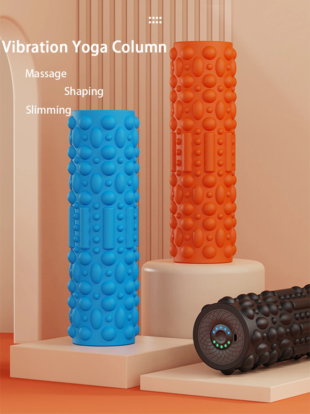 

Умный перезаряжаемый вибромассажер с 5 режимами для глубокого массажа тканей, расслабления мышц шеи, спины, ног, стоп, фитнеса и йоги